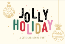 Jolly Holiday Font Poster 1