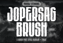 Jopersag Brush Font Poster 1