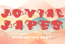 Jovial Japes Font Poster 1