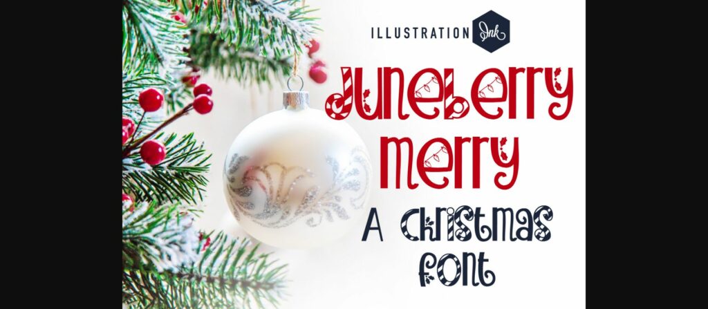 Juneberry Merry Font Poster 3