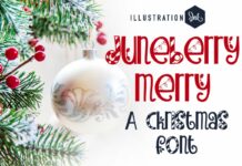 Juneberry Merry Font Poster 1