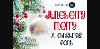 Juneberry Merry Font Poster 1