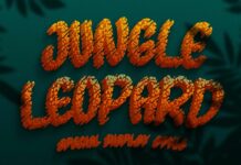 Jungle Leopard Font Poster 1