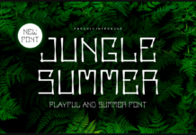 Jungle Summer Font Poster 1