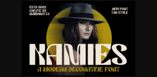 Kamies Font Poster 1