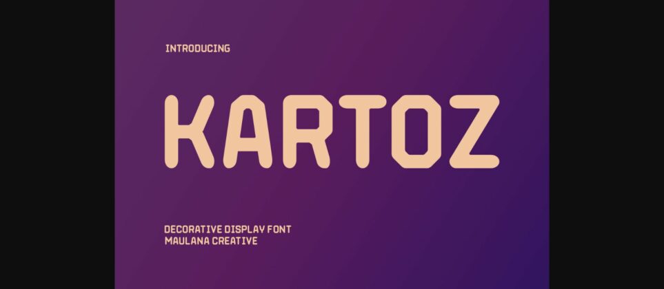 Kartoz Font Poster 1