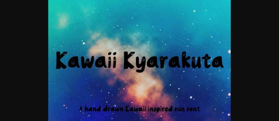 Kawaii Kyarakuta Font Poster 3