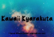 Kawaii Kyarakuta Font Poster 1