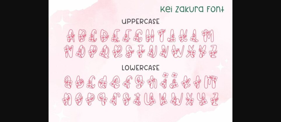 Kei Zakura Font Poster 8