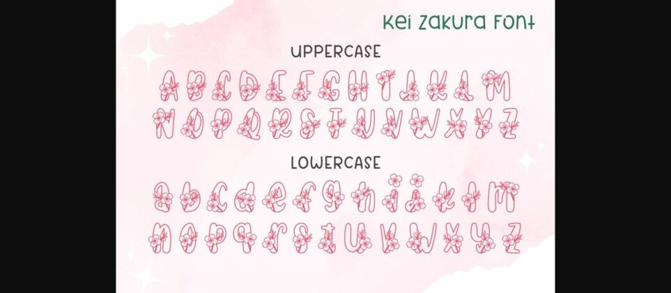 Kei Zakura Font Poster 8