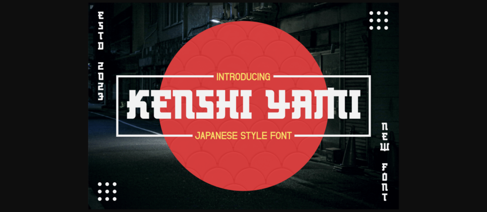 Kenshi Yami Font Poster 3