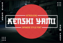 Kenshi Yami Font Poster 1