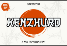 Kenzhuro Font Poster 1