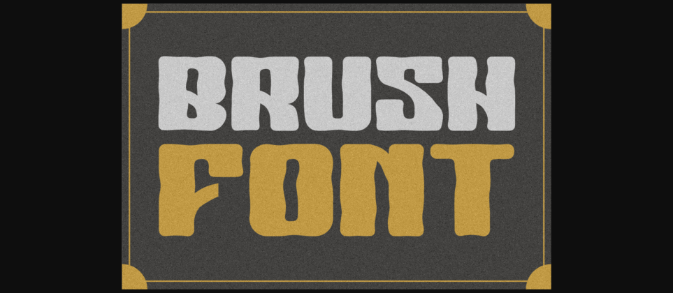 Kick Gaslow Brush Font Poster 2