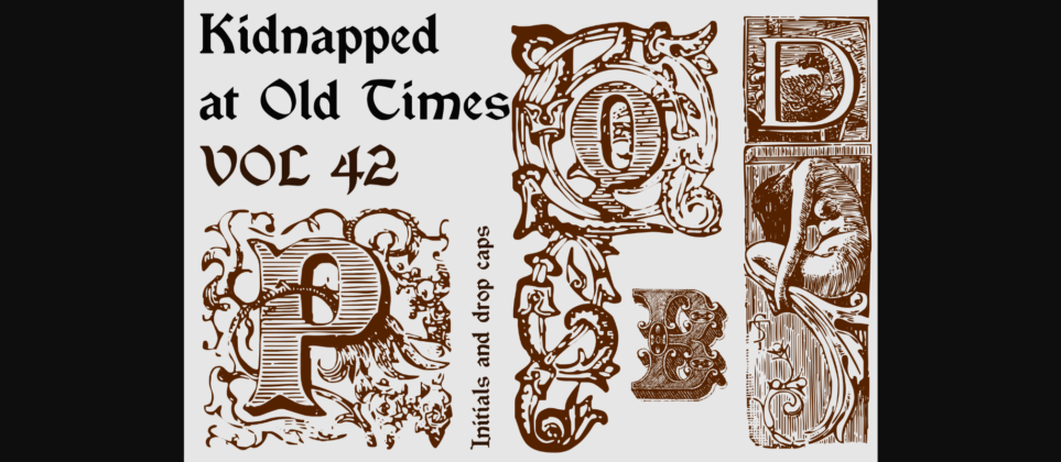 Kidnapped at Old Times Font Poster 3