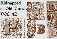 Kidnapped at Old Times Font Poster 1