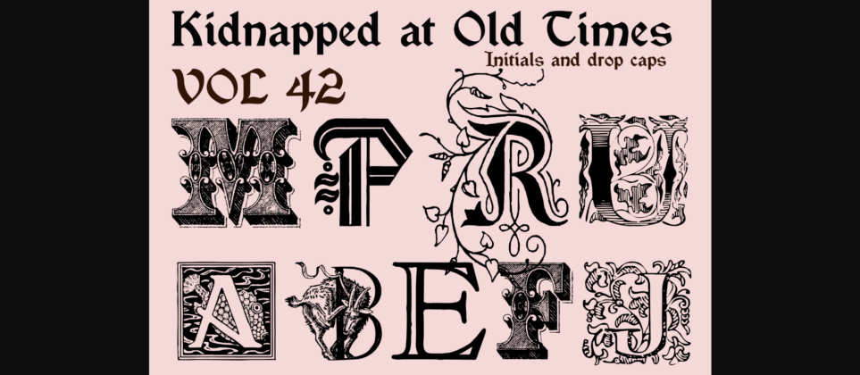Kidnapped at Old Times Font Poster 5
