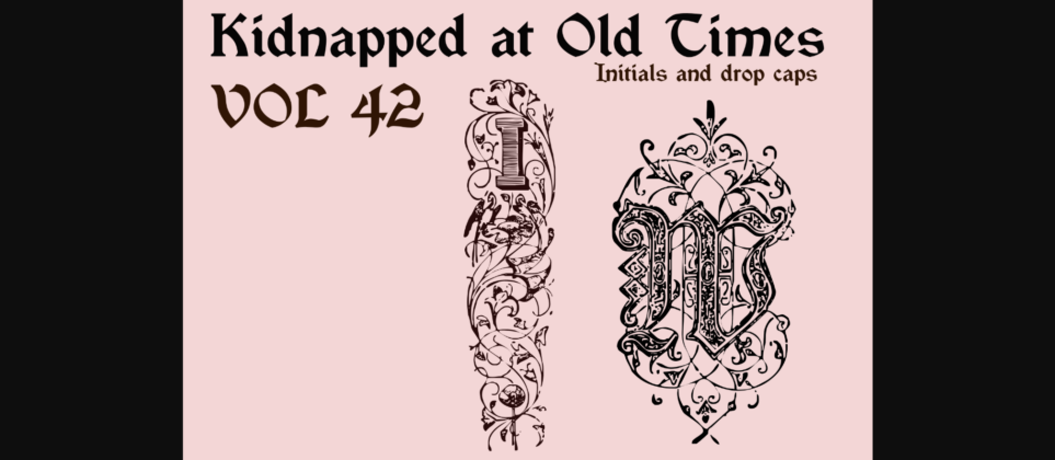 Kidnapped at Old Times Font Poster 7