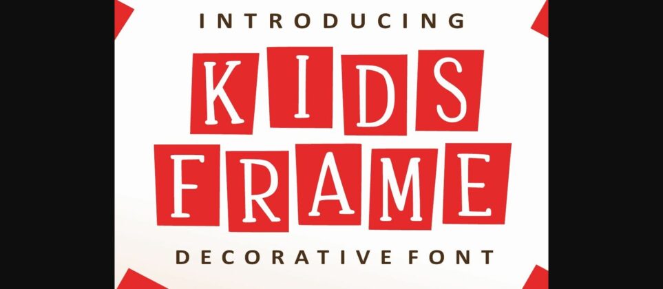 Kids Frame Font Poster 3