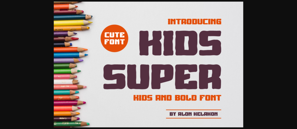 Kids Super Font Poster 3