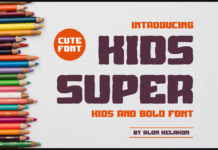 Kids Super Font Poster 1