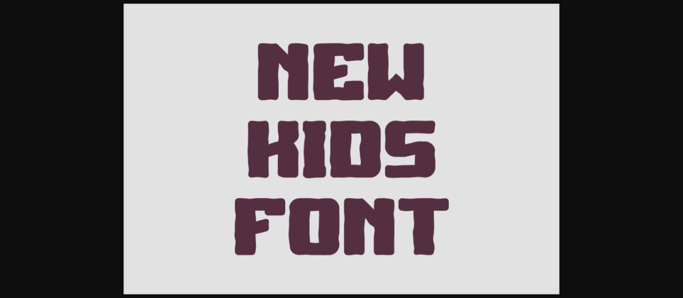 Kids Super Font Poster 4