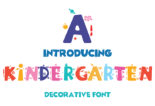 Kindergarten Font Poster 1