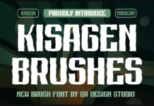 Kisagen Brushes Font Poster 1