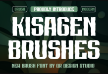 Kisagen Brushes Font Kisagen Brushes Font Poster 1