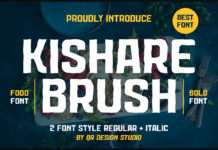 Kishare Brush Font Poster 1