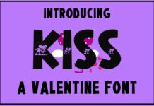 Kiss Font Poster 1