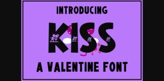 Kiss Font Poster 1