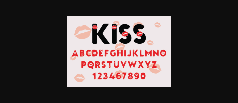 Kiss Font Poster 3