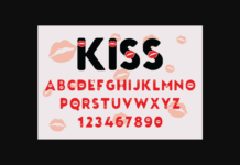 Kiss Font Poster 1