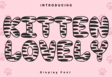 Kitten Lovely Font Poster 1