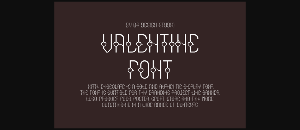 Kitty Chocolate Font Poster 2