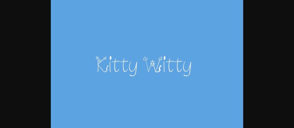 Kitty Witty Font Poster 3