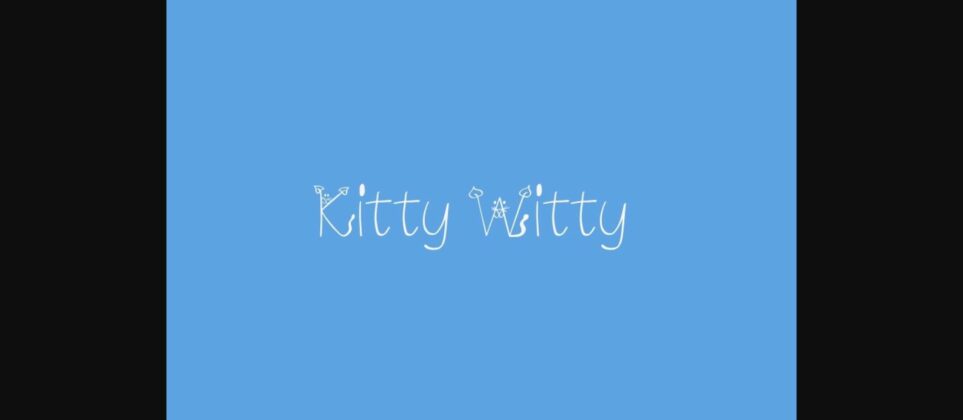 Kitty Witty Font Poster 3