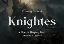 Knightes Font Poster 1