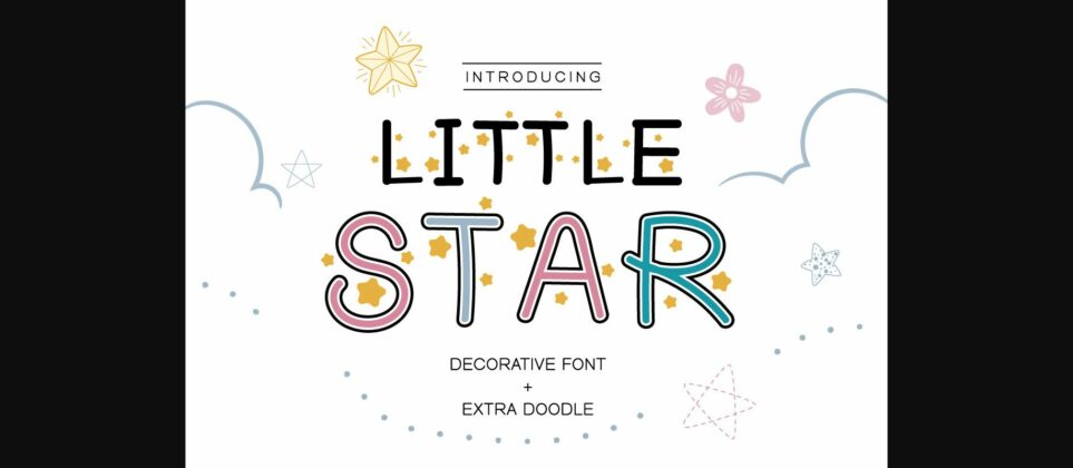 Little Star Font Poster 3