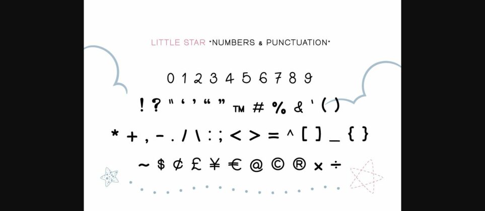 Little Star Font Poster 6