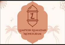 Lampion Ramadan Monogram Font Lampion Ramadan Monogram Font Poster 1