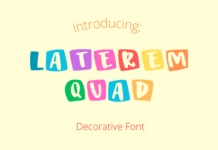 Laterem Quad Font Poster 1