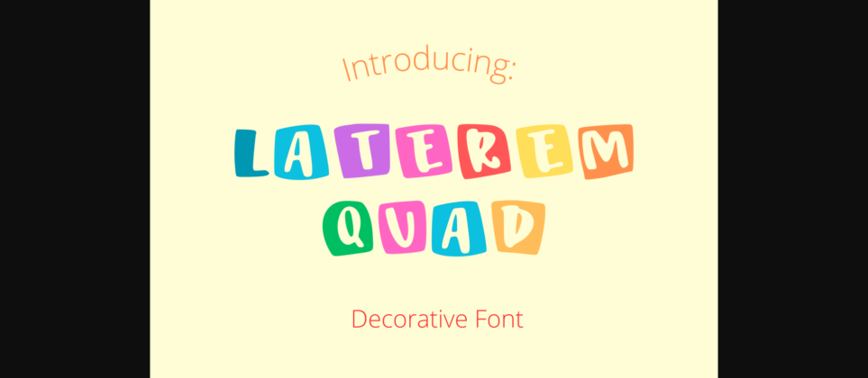 Laterem Quad Font Poster 1