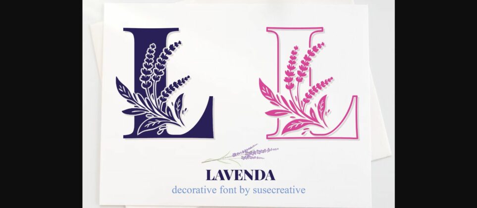 Lavenda Font Poster 3