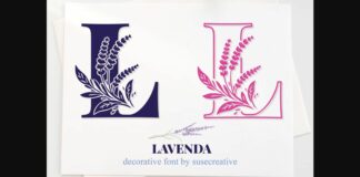 Lavenda Font Poster 1