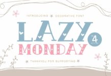 Lazy Monday Font Poster 1