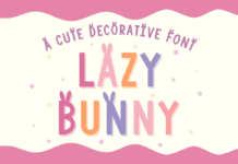 Lazy Bunny Font Poster 1