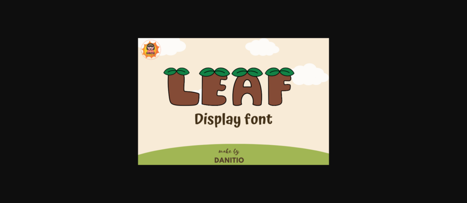 Leaf Font Poster 3