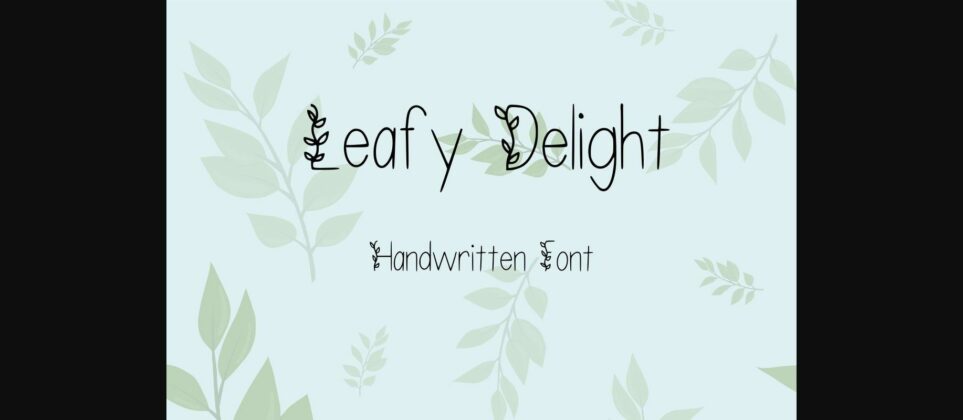 Leafy Delight Font Poster 3